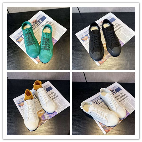 

2019 canvas shoes men's casual shoes breathable wear-resistant comfortable round head lace-up sneakers flat bottom, Black