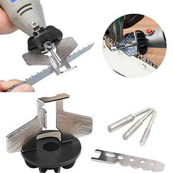 

5pcs grinding tool sharpening attachment accessory kit saw serrated set _wk