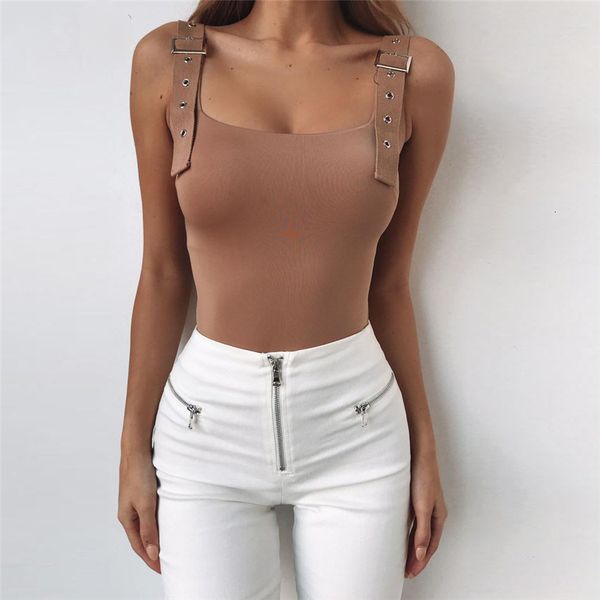 

белый комбинезон новый сексуальный bodysuit женщины площади мода воротник регулируемый тощий bodysuit хаки белый комбинезон комбинезон перев, Black;white