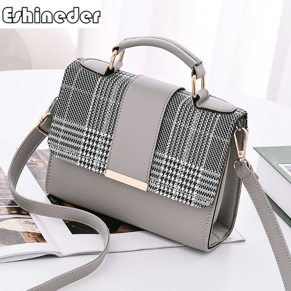 

небольшой клапан crossbody сумки для женщин сумка messenger 2019 новый ретро плед женская сумка кожаные сумки pu сумка