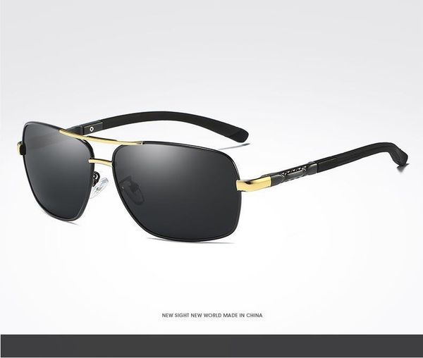 

polarized sunglasses men's new fashion eyes protect sun glasses driving goggles, White;black