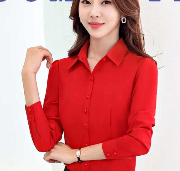 

2019 woman shirt in spring and autumn with new style long sleeve fashion @12, White