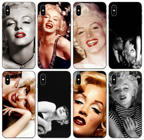 

[tongtrade] retro style marilyn monroe case for iphone 11 pro x xs max xr 8 7 6s 5s 5c 5 galaxy s8 s9 s10 plus huawei y9 sony xperia m5 case