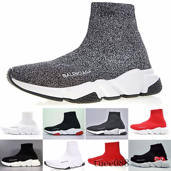 

designers sneakers speed trainer black red gypsophila triple black fashion flat sock boots casual shoes speed trainer runner with box f-5cq