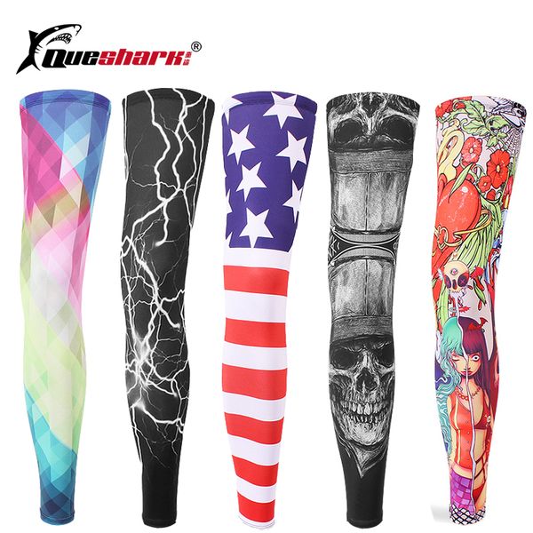 

1 pair sports safety ice silk soccer leg sleeves anti uv basketball legwarmers cycling leg warmer sports running leggings, Black