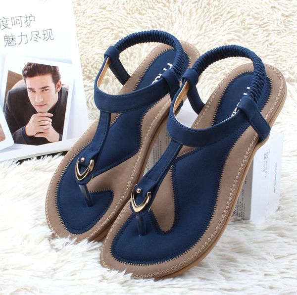 

fashion 2019 summer women shoes casual leather sandals flat single shoes soft slippers sandals plus size ladies gladiator, Black