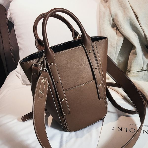 

2020 new bucket handbag women bag fashion korean messenger bag simple shoulder