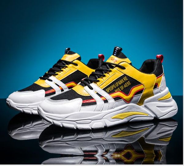 

thick bottom 2019 new men's sports shoes wild men's shoes, Black