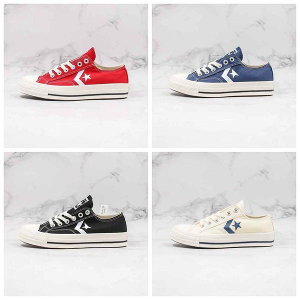 

star player ox fashion canvas skateboard shoes chevr one star cx-pro 1970s men women designer sneakers low casual shoes, Black