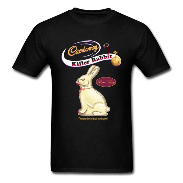 

print your own t shirt men good men's tshirt cotton summer short sleeve bad tempered killer rabbit print t-shirt novelty tshirt, White;black