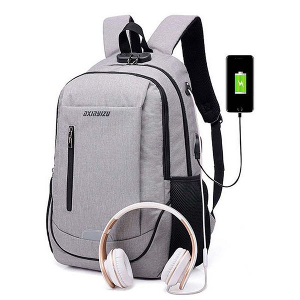 

usb backpack men school backbag oxford travel daypacks casual backpack student bookbags for ipad gift 33*16*50cm 25z