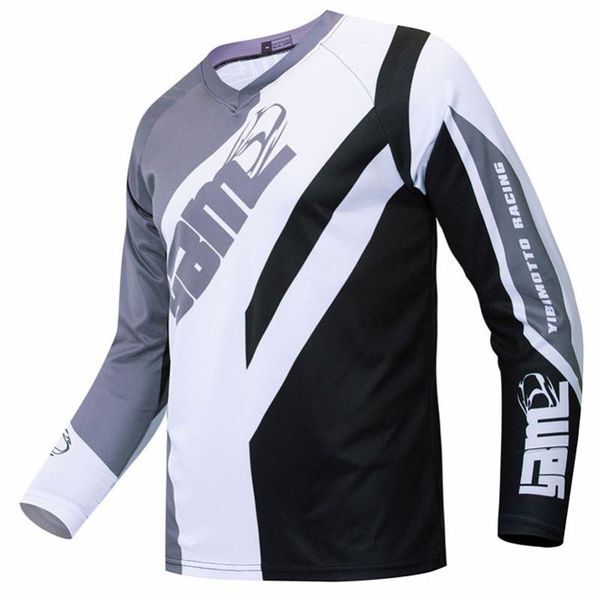 

new arrivals quick dry breathable motorcross motocycle jersey long sleeves cycling head shirt mtb wear sublimated clothing, Black;red