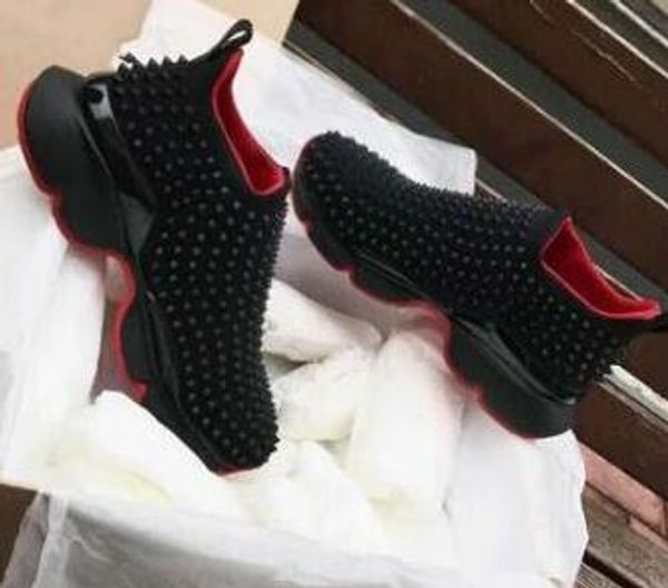 

Red bottom pike ock de igner ca ual hoe red ole flat with kry tal pike 30mm black white donna flat for women men neaker 88