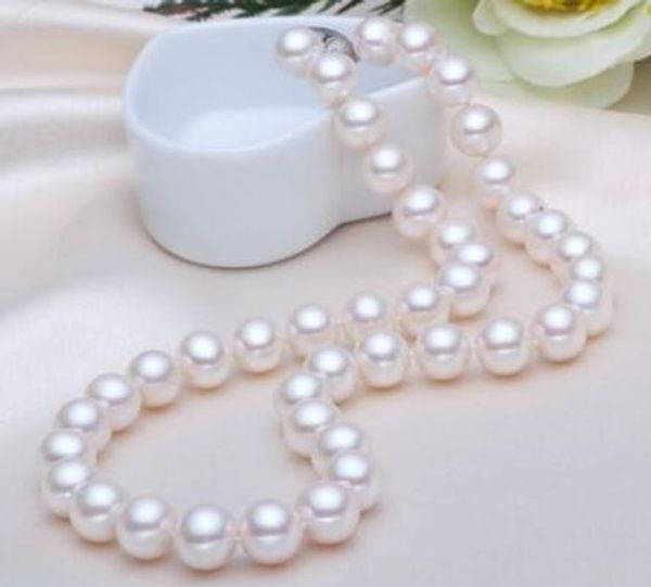 

classic round 10mm south sea white pearl necklace 19, Silver