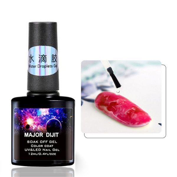 

12ml water droplets gel nail polish gel magic nail diy varnish manicure decoration art accessories, Red;pink
