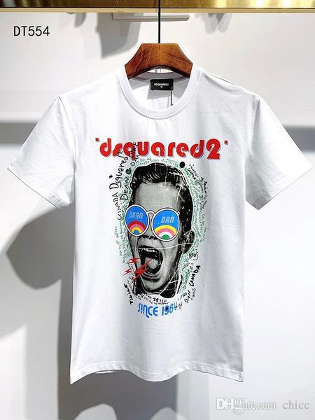 

20ss italy disco punk streetwear mens t-shirts letter print shorts men women hip hop harajuku t shirt tee ch554, White