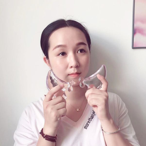 

gua sha board scrape plate massage face acrylic resin health care slimming anti-fatigue scraping board transparent relax