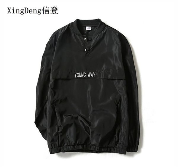 

xingdeng fashion tide brand off new reflective jacket men windbreaker bomber jackets large size 4xl chaqueta hombre, Black;brown