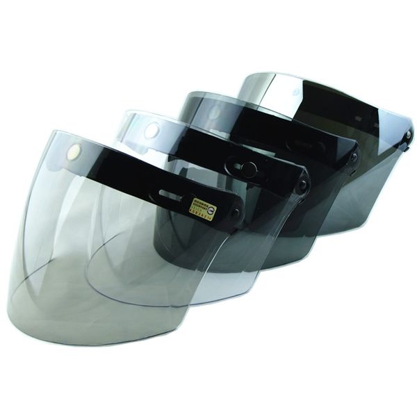 

vcoros flip up face shield for vintage motorcycle helmet suitable for all 3 snap retro vintage moto helmets 4 colors size
