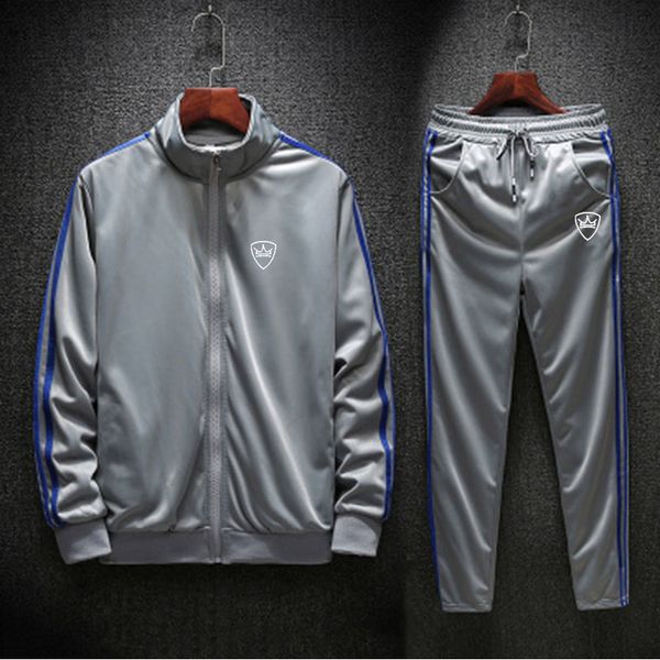 

sports suits running set jacket+pants sets tracksuit mens winter autumn fitness running zipper set warm jogging tracksuit, Black;blue