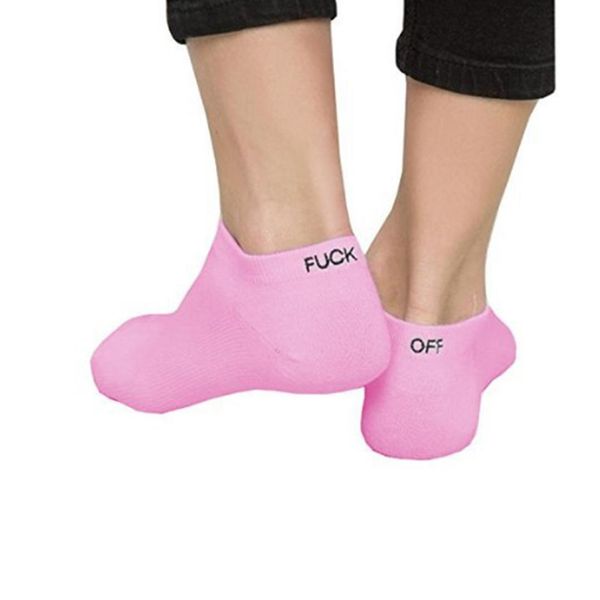 

man socks invisible fxxx white breathable cotton party letters cool low cut funny solid color soks no show men socks, Black