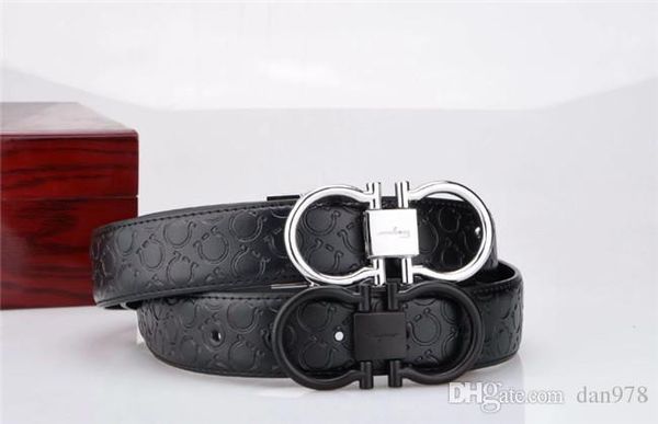 Creative Cowhide Belt For Men Fashione Boss Waistband Metal