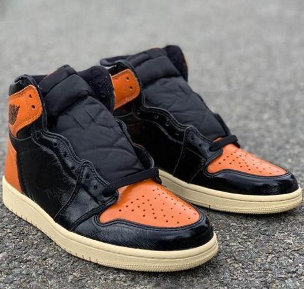 

2020 new 1 og high shattered backboard 3.0 mens basketball shoes 1s sneaker orange black toe black pale vanilla starfish athletic sneakers