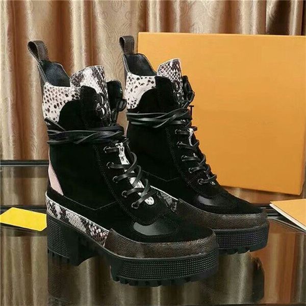 

laureate platform desert boot designer boots boot booties sneakers leather laureate platform 1a43lp 1a43r7 with dust bag 5cm heel l54, Black
