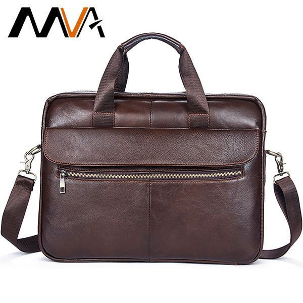 

mva мужской портфель из натуральной кожи сумка мужчины мессенджер для делового человека / компьютеры / офис / портфель ноутбук сумка для муж