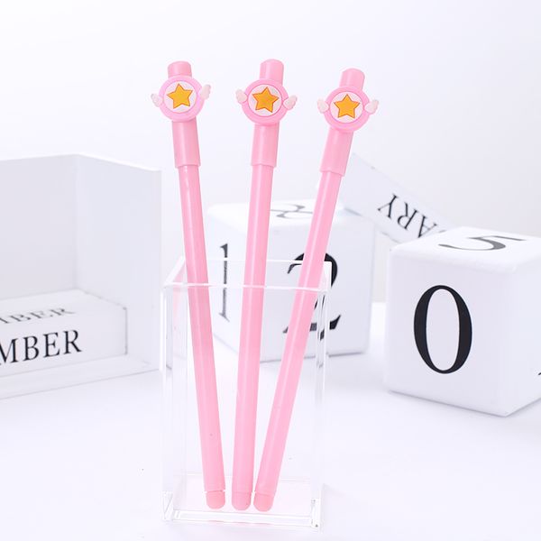 

12pcs cute kawai scepter gel pen novelty japanese anime stationery item school office supply fun kids girl gift stationary thing