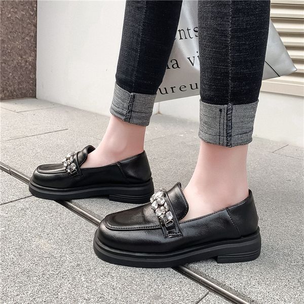 

rhinestone brands women flats shoes fashion black ladies flat loafer footwear comfortable casual oxford shoes for women