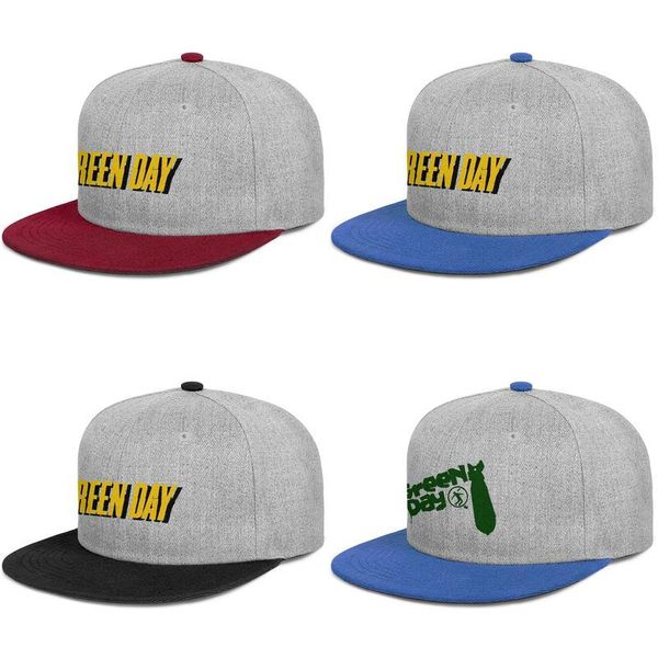 

зеленый день логотип мужские и женские плоские края trucker cap fitted мода бейсбол классические шляпы green-lp-day-drummer-punk rock dookie, Blue;gray