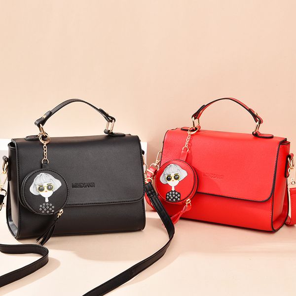 

new tide one shoulder slant cross bag korean fashion women's bag slant small square