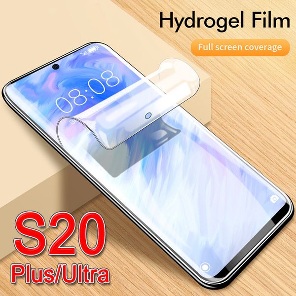 

screen protect s20 protective phone cover for samsung s 20 plus ultra galaxy s20plus s20ultra case full cover soft hydrogel