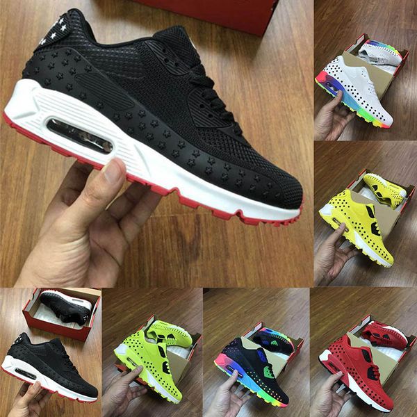 

2019 kpu 90 black white oreo red running shoes men chaussures triple s 90s man fashion casual sports mens designer sneakers size 40-45