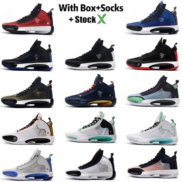 

new arrival jumpman 34 blue o snow leopard 34 men basketball shoes xxxiv blue void bred 34 eclipse trainers athletic sports sneaker