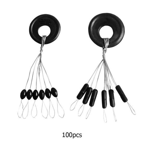 

100 groups 600pcs tackle resistance space not to hurt the line vertical beans rod clip o-shaped fishing accessories