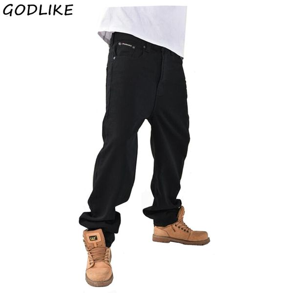 

mens hip hop jeans men baggy jeans denim pants men streetwear casual loose rap trousers big size 40 42 44 46, Blue