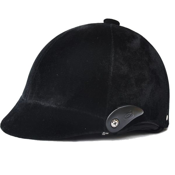 

professional children equestrian horse riding helmet black half cover safety cap horse riding racing equipment 54-60cm