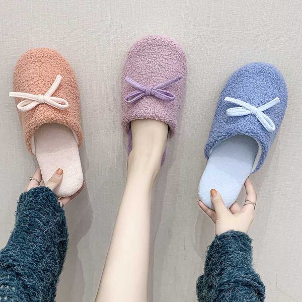 

women casual shoes winter warm luxury slippers lightweight home shoes blue purple fashionable girls travel slippers, Black