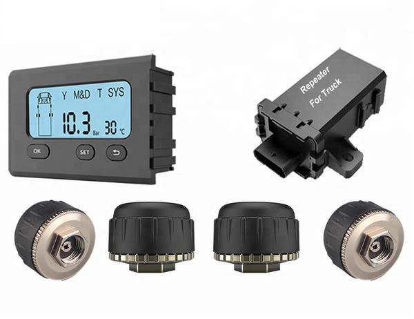 auto Bus esterno a 4 ruote 200psi Truck TPMS per camion sistema di monitoraggio della pressione dei pneumatici wireless Built-in esterno