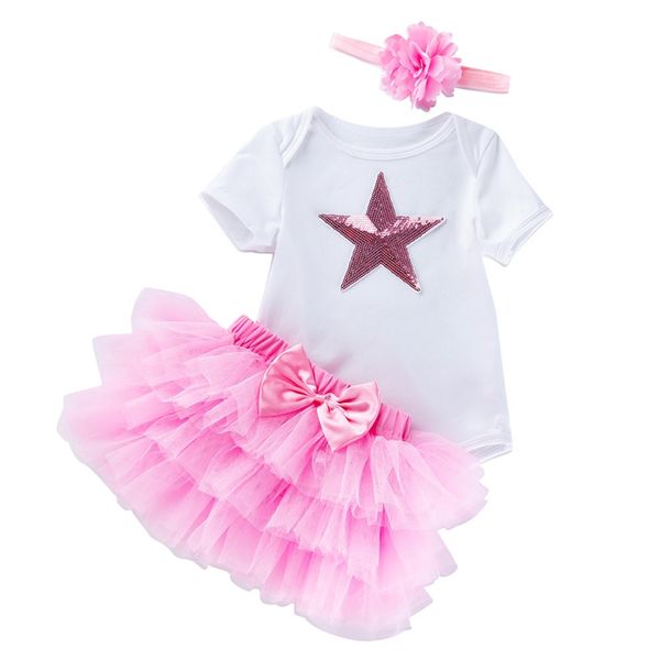 

baby girl летняя одежда день рождения симпатичные принцесса прекрасный новорожденных девочек одежда для новорожденных 0-2year bebes birthday, White