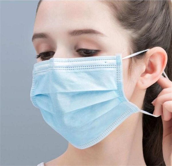 

быстрая доставка маска синий 200 1шт маски 3 слоя л эр лица dustdust filt маска