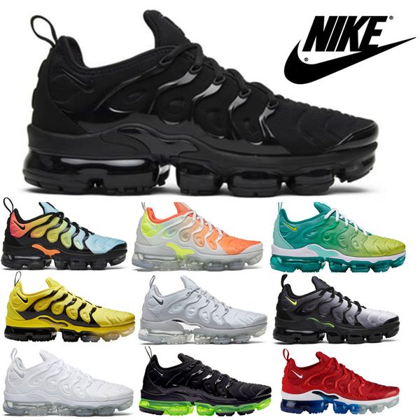 

2019 nike air vapormax tn plu men women running hoe triple white black air cu ion de inger ca ual neaker vapormax ize 5 5 11