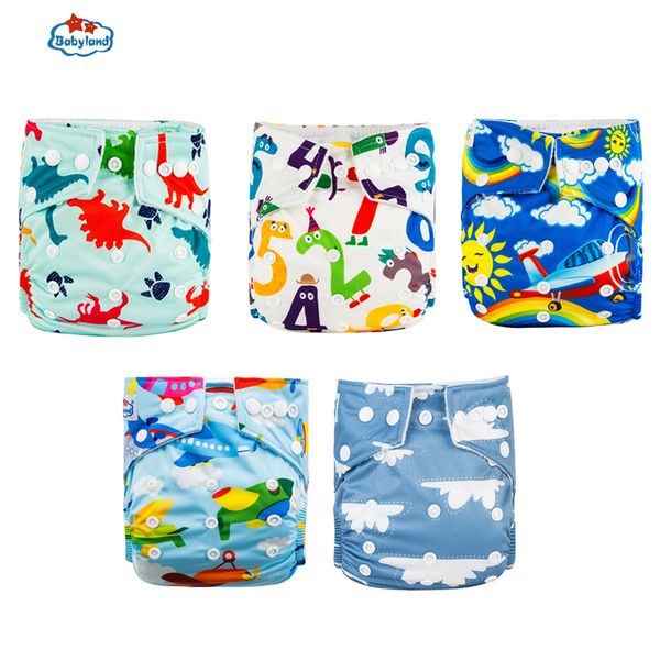 

fralda ecologica babyland baby nappy 5pcs/lot washable diapers good quality pocket diaper for 0-2 years 3-15kg baby eco-friendly