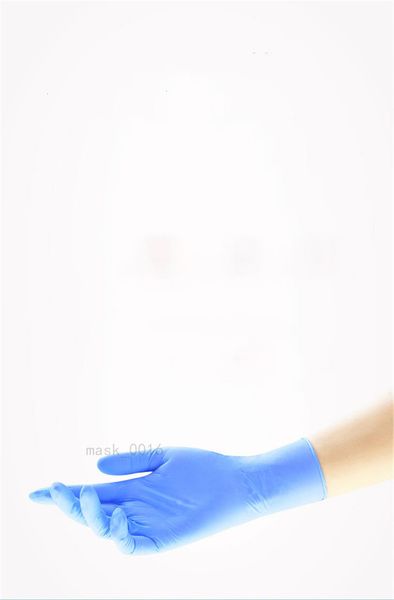 

in stock us limerence nitrile disposable powder 100pcs gloves foodstuff chemical industry home blue normal-s (22cm) fast ship ruf4 qa