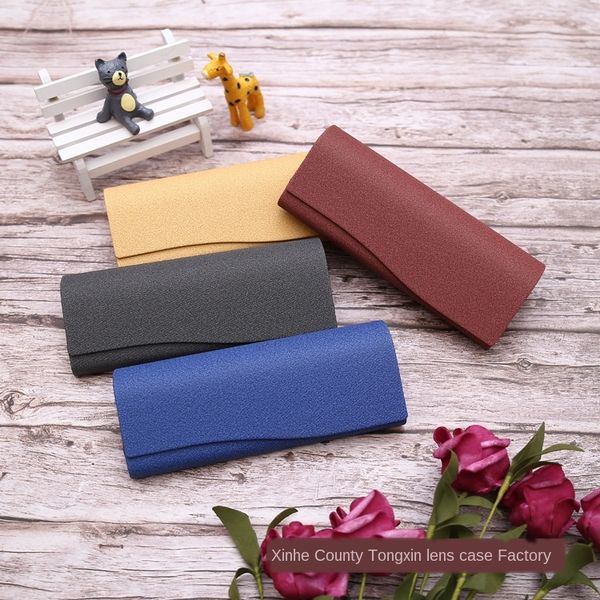 

glasses handmade lens triangle folding glasses case lens case