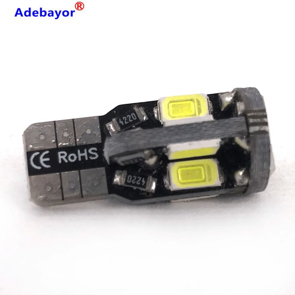 

10x t10 w5w 10 led 5630 5730 smd canbus error auto clearance tail lights car wedge parking dome lamp bulb car side light
