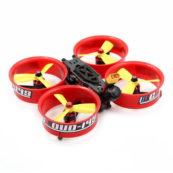 Reptile Cloud-149 149mm 3 Polegadas Divisão Tipo X FPV Racing RC Drone MINI F4 20A 4IN1 ESC 5.8G 40CH 500mW VTX PNP - Vermelho