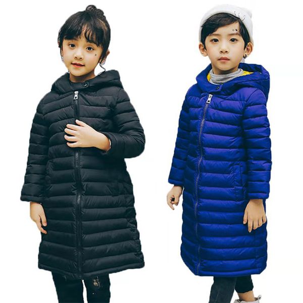 

girls winter clothes new jackets winter for boys solid color hooded long sleeve baby toddler boys jacket kids parka outerwear, Blue;gray